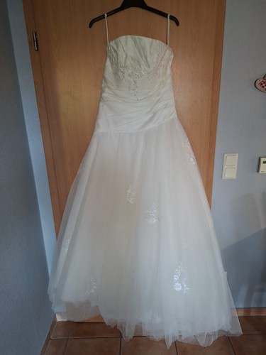 Elfenbeinfarbiges brautkleid - elfenbeinfarbiges,