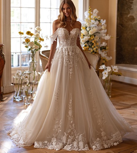 Floral spitze brautkleid - spitze,
