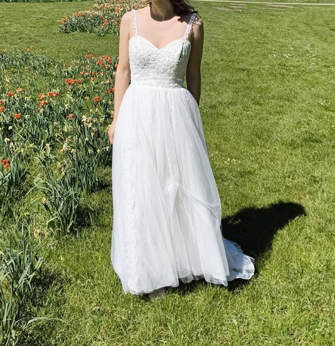 Hochzeitskleid weiß creme