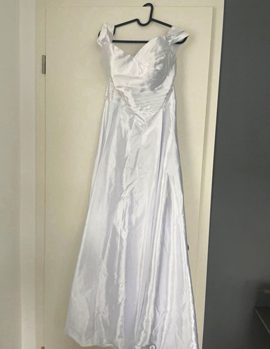 Brautkleid linie satin - brautkleid, a-linie