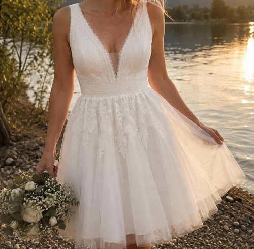 Brautkleid hochzeitskleid kurz - brautkleid,