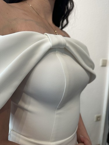 Brautkleid weiß schulterfrei - brautkleid,
