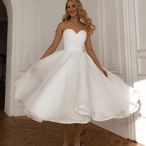 Gerafftes kurz organza - gerafftes,