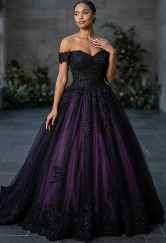Hochwertiges lila brautkleid - hochwertiges,